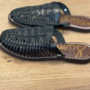 Sam Edelman Black Leather Sandals